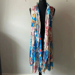 Funsport| Sleeveless  Duster/ Swim Cover up